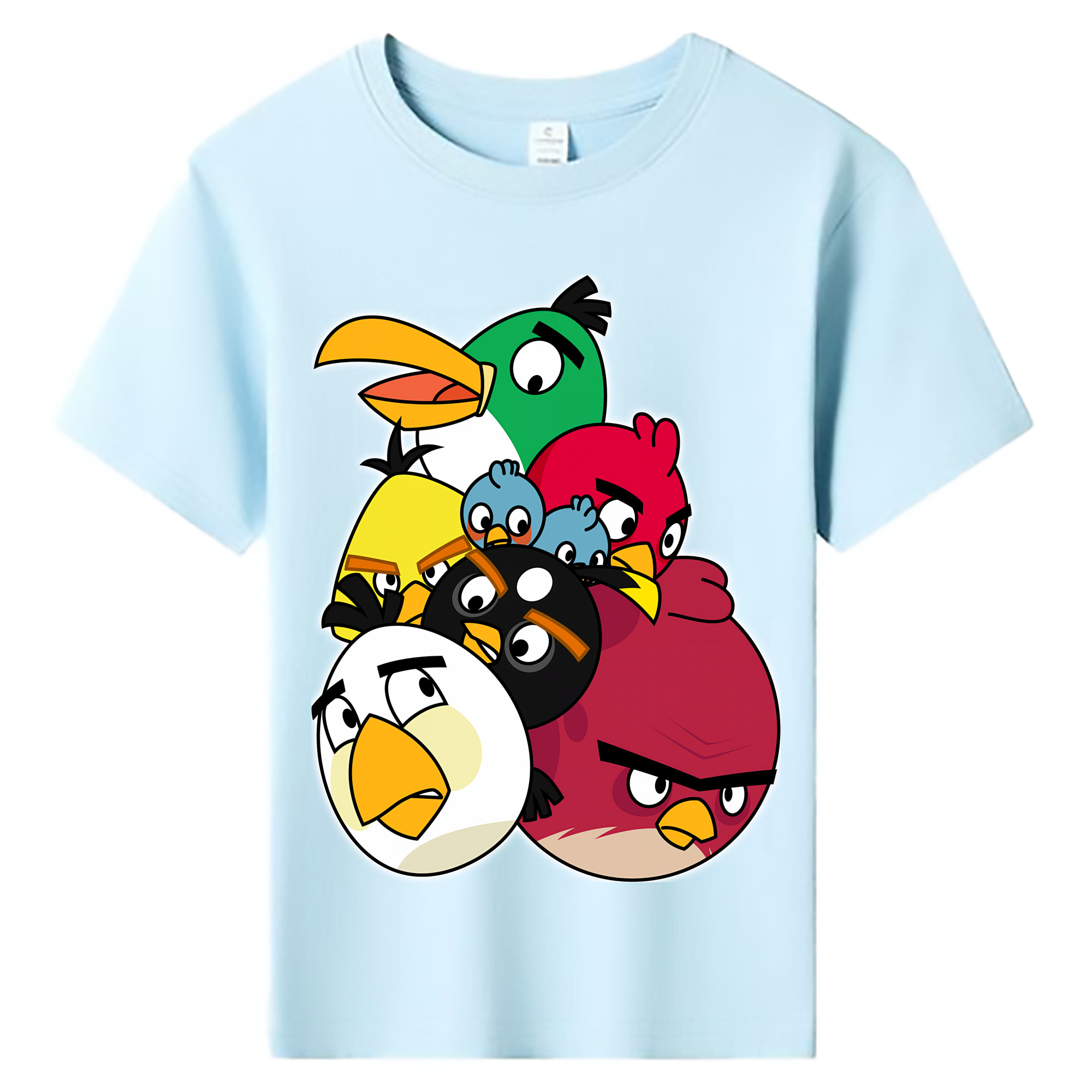 （画像用） Angry Birds アングリーバード 綿100％キッズTシャツ（フロントプリント）